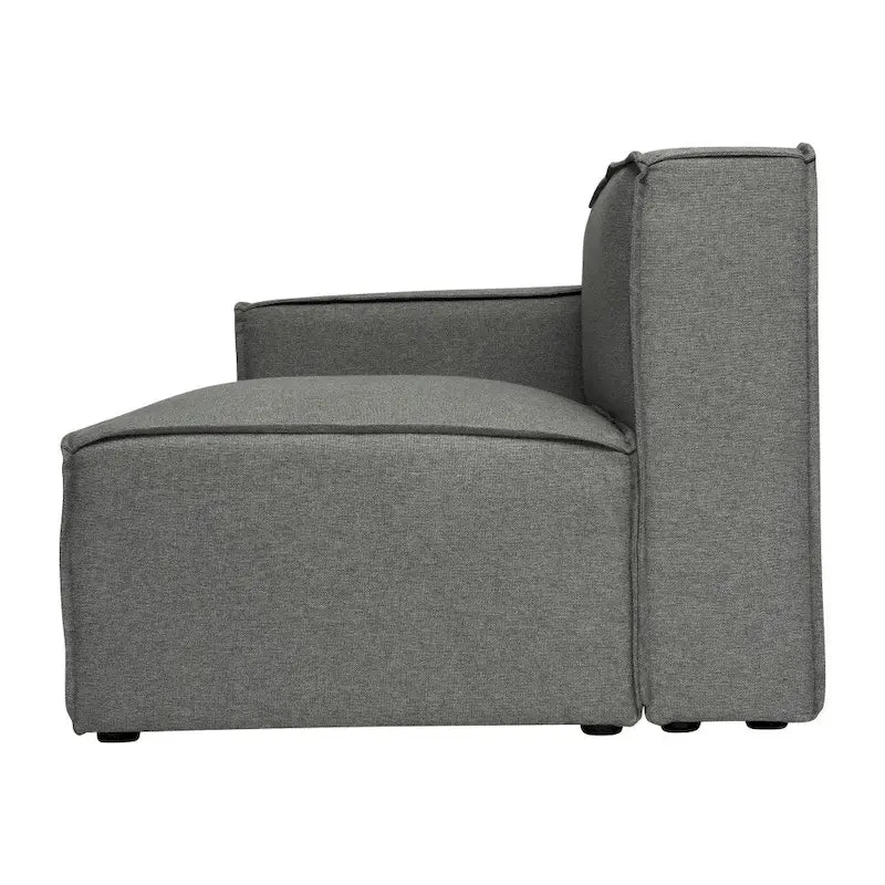 Contemporary Modular Sectional Sofa Left Side Chair with Armrest