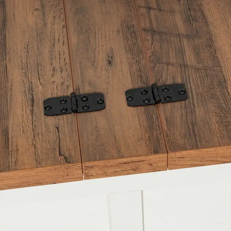 Modern Farmhouse Coffee Table with Hidden Interior Storage