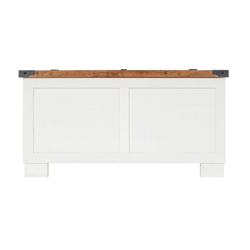 Modern Farmhouse Coffee Table with Hidden Interior Storage