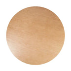 Round Fluted Pedestal Dining Table for 2-6 People - Black/Natural Oak