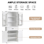 Bathroom Storage Cabinet with Drawer and Adjustable Shelf