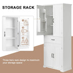 Bathroom Storage Cabinet with Drawer and Adjustable Shelf