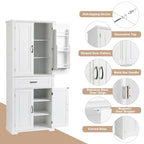 Bathroom Storage Cabinet with Drawer and Adjustable Shelf