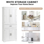 Bathroom Storage Cabinet with Drawer and Adjustable Shelf
