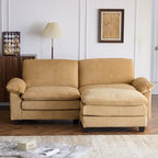 217*141*85 Chenille Two-Seater With Footstool Double Bag Indoor Double Sofa - 2+1