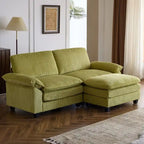 217*141*85 Chenille Two-Seater With Footstool Double Bag Indoor Double Sofa - 2+1