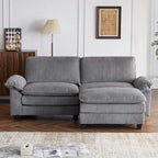 217*141*85 Chenille Two-Seater With Footstool Double Bag Indoor Double Sofa - 2+1