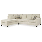 Signature Design by Ashley Abinger 2-Piece Sleeper Sectional with Chaise - 116 W x 91 D x 39 H