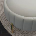 SEYNAR Contemporary Tufted Velvet Swivel Club Chair with Ottoman Set