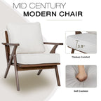 Accent Chair Living Room Chairs Mid Century Modern Chair Leisure Side Reading Arm Chair