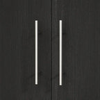 31.5 W x 66.9 H Wardrobe Armoire Cloest with Drawer In Black,White