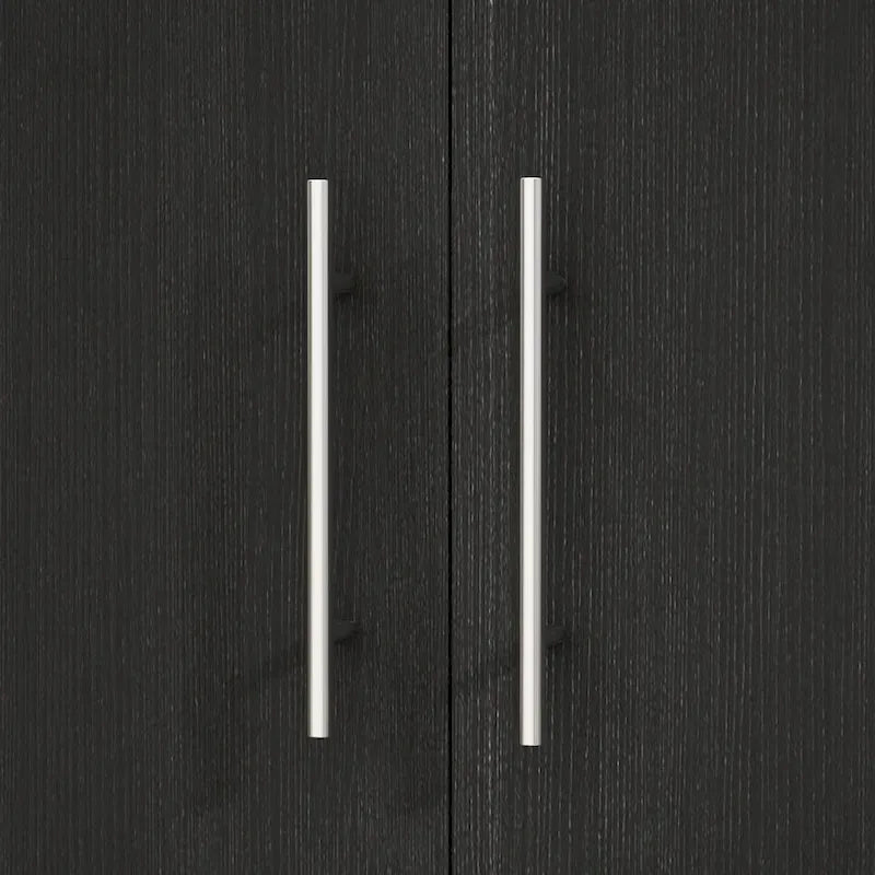 31.5 W x 66.9 H Wardrobe Armoire Cloest with Drawer In Black,White
