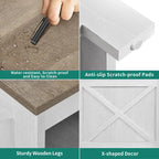 Moasis End Table with Charging Station, Side Table with Storage, 2 Power outlets & 2 USB Ports for Living Room