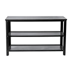 3-Tier Entryway Bench with Mesh Metal Shoe Storage Shelves