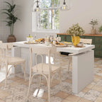70.9 W Dining Table White Adjustable Workstation Modern Office Desk