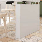 70.9 W Dining Table White Adjustable Workstation Modern Office Desk