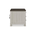 Signature Design by Ashley Darborn Gray/Brown Chairside End Table - 17.75W x 24D x 24H