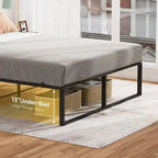 14 inch Tall Heavy Duty Metal Full Bed Mattress Frame