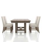 Jusk Rustic Grey Wood 5-Piece Dining Table Set by Furniture of America
