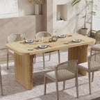 62-inch Rectangular Dining Table for 4-6, Modern Simple Kitchen Dinner Tables for Dining Room