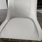 SEYNAR Contempoary Velvet Dining Chair with Metal Frame Legs, set of 8