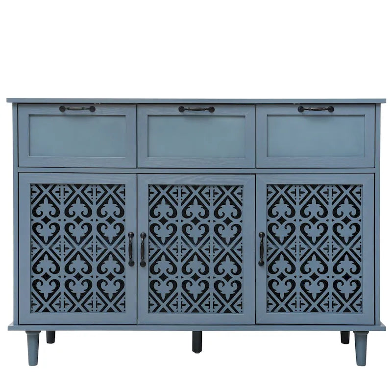 3 Door 3 Drawer Cabinet American Furniture Suitable for Living Room