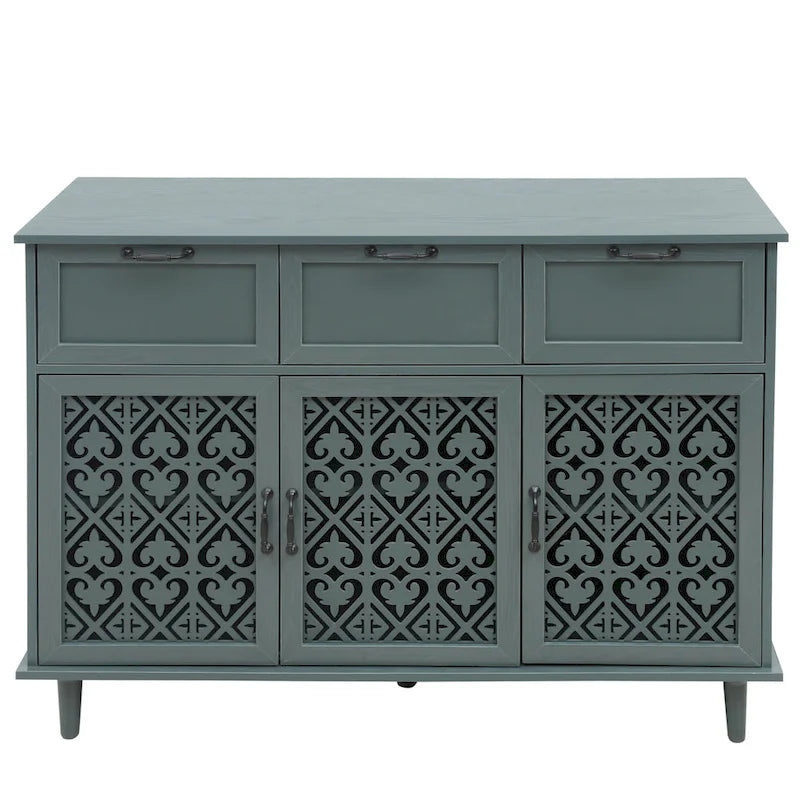 3 Door 3 Drawer Cabinet American Furniture Suitable for Living Room