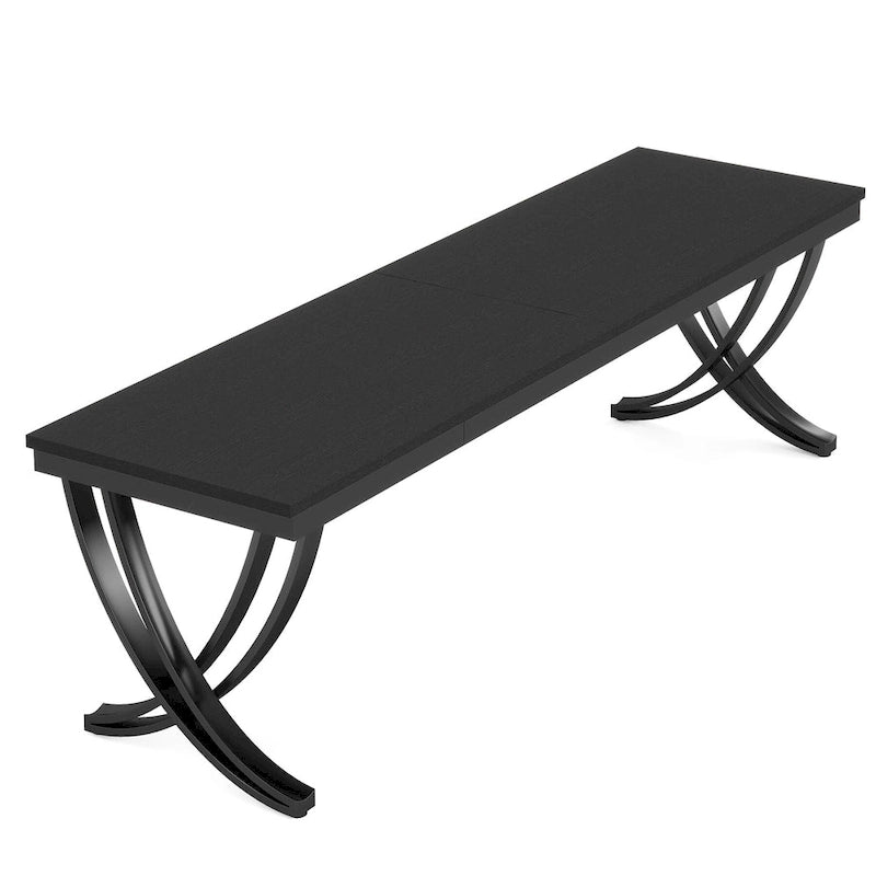 78.74  Extra Long Double Computer Desk with Unique Metal Legs for Home Office