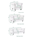 Morden Fort Chair Lovaseat Sofa Set, 3PCS Furniture Set for Living Room