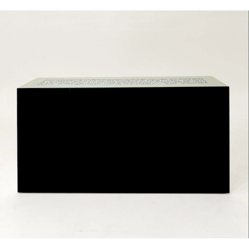 Glam Mirrored Diamond 3-Drawers Accent Cabinet Sideboard