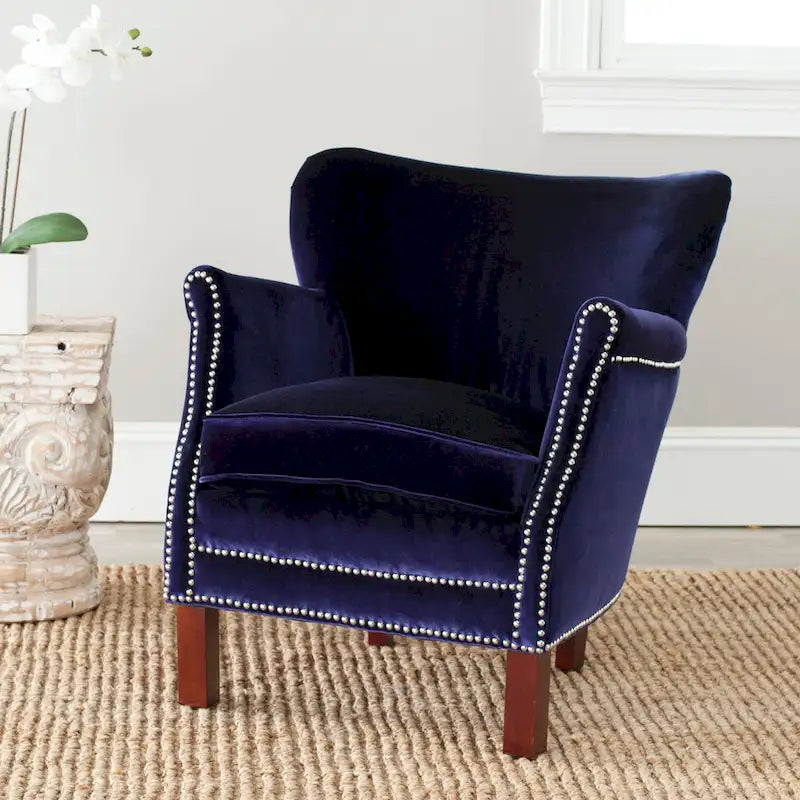 SAFAVIEH Corie Brown Club Chair - 26.6 x 28.9 x 29.3 - 27Wx29Dx29H