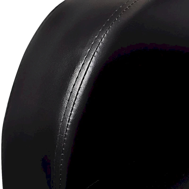 vidaXL 3-Seater Home Theater Recliner Sofa Black Faux Leather - 89.4  x 33.5  x 40.6