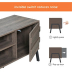 WAMPAT Mid-Century TV Stand Wood TV Console for TV's up to 55  - 42 inches