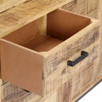 vidaXL Sideboard 34.6x11.8x28 Solid Mango Wood