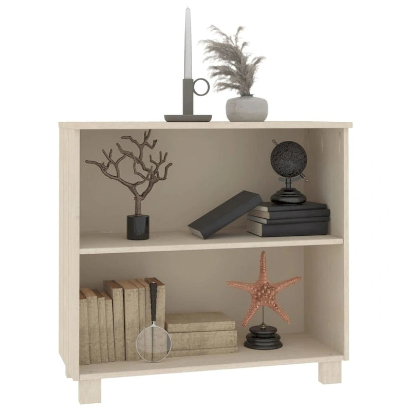 vidaXL Sideboard Storage Kitchen Cabinet for Hallway HAMAR Solid Wood Pine - 33.5x13.8x31.5
