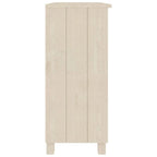 vidaXL Sideboard Storage Kitchen Cabinet for Hallway HAMAR Solid Wood Pine - 33.5x13.8x31.5