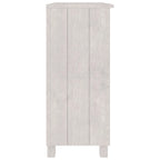 vidaXL Sideboard Storage Kitchen Cabinet for Hallway HAMAR Solid Wood Pine - 33.5x13.8x31.5