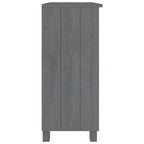 vidaXL Sideboard Storage Kitchen Cabinet for Hallway HAMAR Solid Wood Pine - 33.5x13.8x31.5