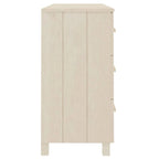 vidaXL Sideboard Buffet Console Cabinet with Storage HAMAR Solid Wood Pine - 44.5 x 15.7 x 31.5