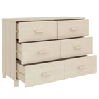 vidaXL Sideboard Buffet Console Cabinet with Storage HAMAR Solid Wood Pine - 44.5 x 15.7 x 31.5