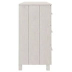 vidaXL Sideboard Buffet Console Cabinet with Storage HAMAR Solid Wood Pine - 44.5 x 15.7 x 31.5