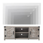 Farmhouse Barndoor TV Stand Entertainment Center for TVs up to 70-inch