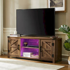 Farmhouse Barndoor TV Stand Entertainment Center for TVs up to 70-inch