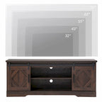Farmhouse Barndoor TV Stand Entertainment Center for TVs up to 70-inch