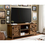 Farmhouse Barndoor TV Stand Entertainment Center for TVs up to 70-inch