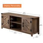 Farmhouse Barndoor TV Stand Entertainment Center for TVs up to 70-inch
