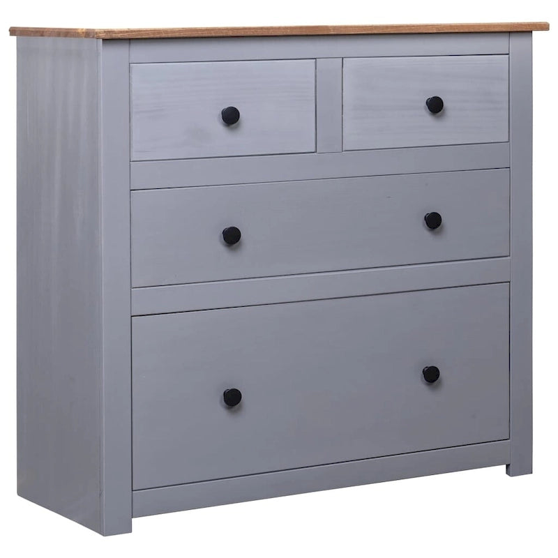 vidaXL Sideboard Drawer Cupboard for Bedroom Storage Cabinet Pine Panama Range - 31.5 x 15.7 x 32.7