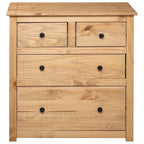vidaXL Sideboard Drawer Cupboard for Bedroom Storage Cabinet Pine Panama Range - 31.5 x 15.7 x 32.7