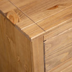 vidaXL Sideboard Drawer Cupboard for Bedroom Storage Cabinet Pine Panama Range - 31.5 x 15.7 x 32.7