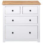 vidaXL Sideboard Drawer Cupboard for Bedroom Storage Cabinet Pine Panama Range - 31.5 x 15.7 x 32.7